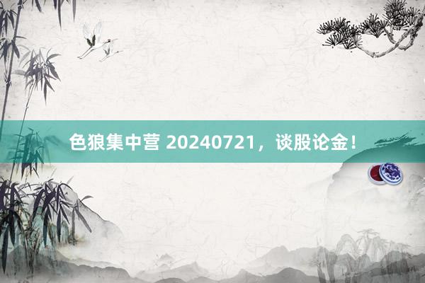 色狼集中营 20240721，谈股论金！