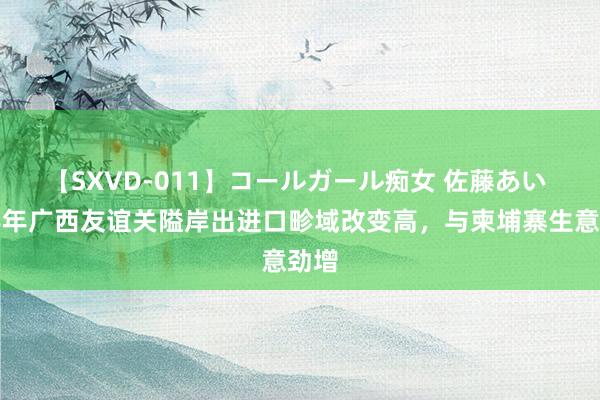 【SXVD-011】コールガール痴女 佐藤あい 上半年广西友谊关隘岸出进口畛域改变高，与柬埔寨生意劲增