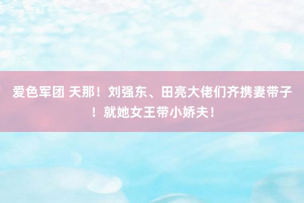 爱色军团 天那！刘强东、田亮大佬们齐携妻带子！就她女王带小娇夫！