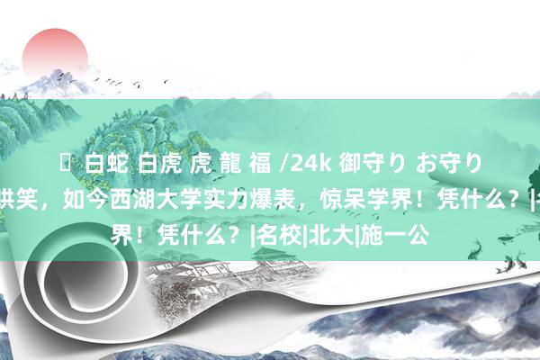 ✨白蛇 白虎 虎 龍 福 /24k 御守り お守り 5年超清华曾被哄笑，如今西湖大学实力爆表，惊呆学界！凭什么？|名校|北大|施一公