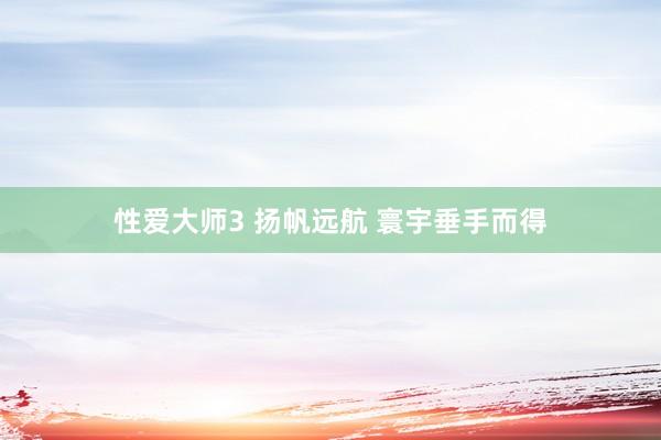 性爱大师3 扬帆远航 寰宇垂手而得