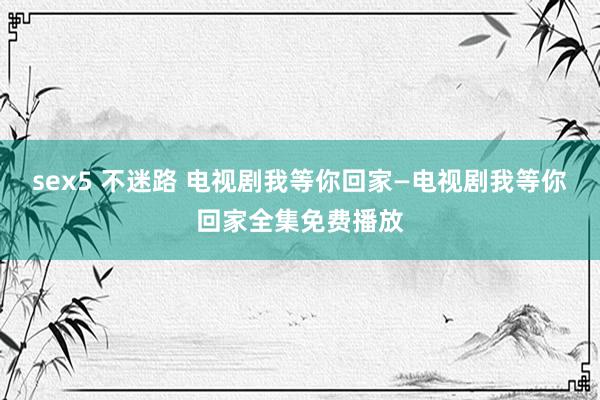 sex5 不迷路 电视剧我等你回家—电视剧我等你回家全集免费播放