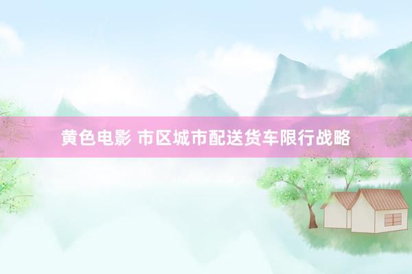 黄色电影 市区城市配送货车限行战略