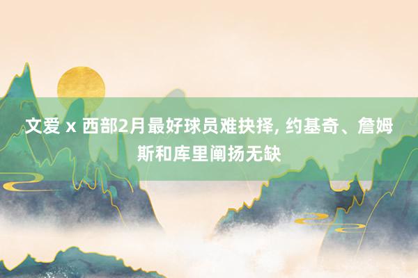 文爱 x 西部2月最好球员难抉择， 约基奇、詹姆斯和库里阐扬无缺