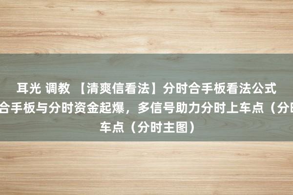 耳光 调教 【清爽信看法】分时合手板看法公式，吸筹合手板与分时资金起爆，多信号助力分时上车点（分时主图）